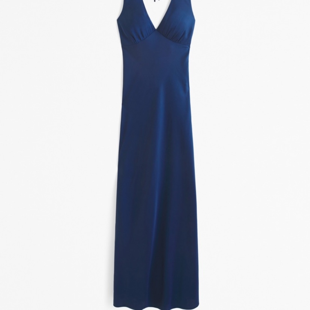 Abercrombie Plunge Cowl Back Maxi Dress